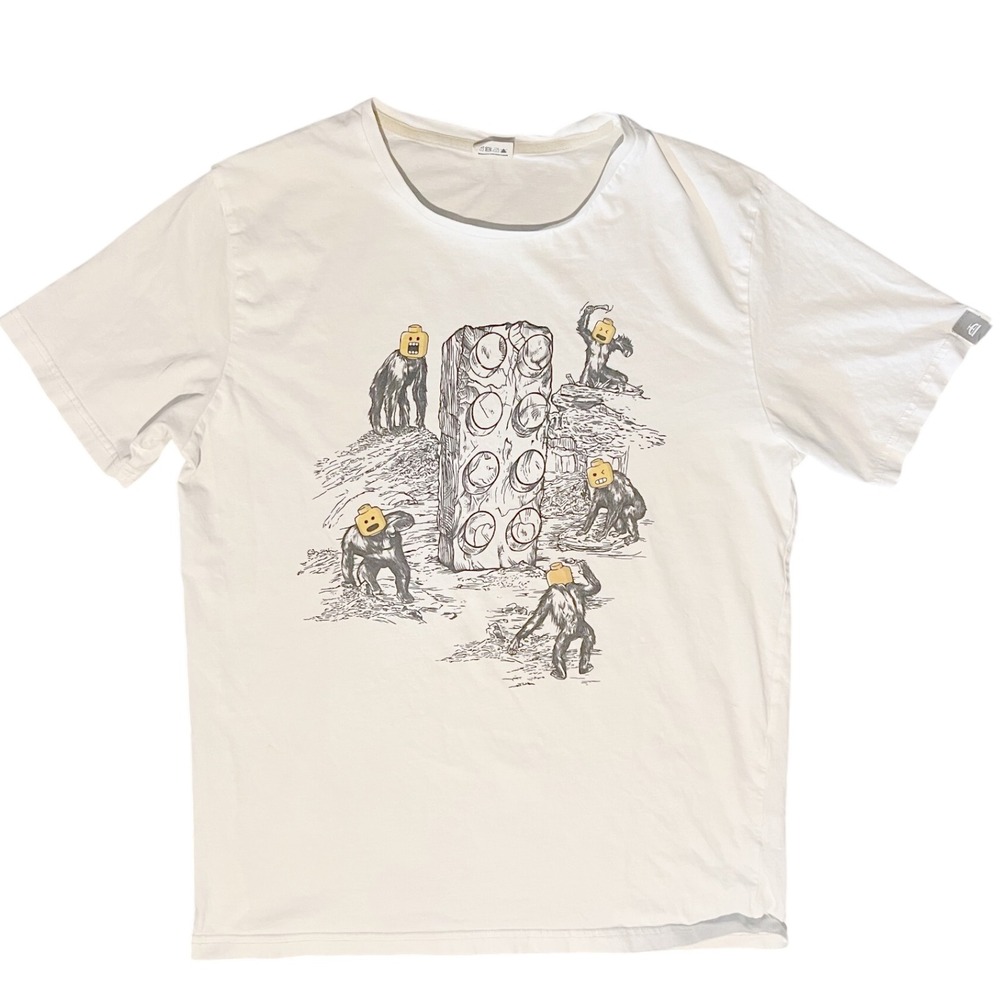 Typographia Organic Cotton‎ Graphic Tee White Size Large Streetwear Artistic GUC